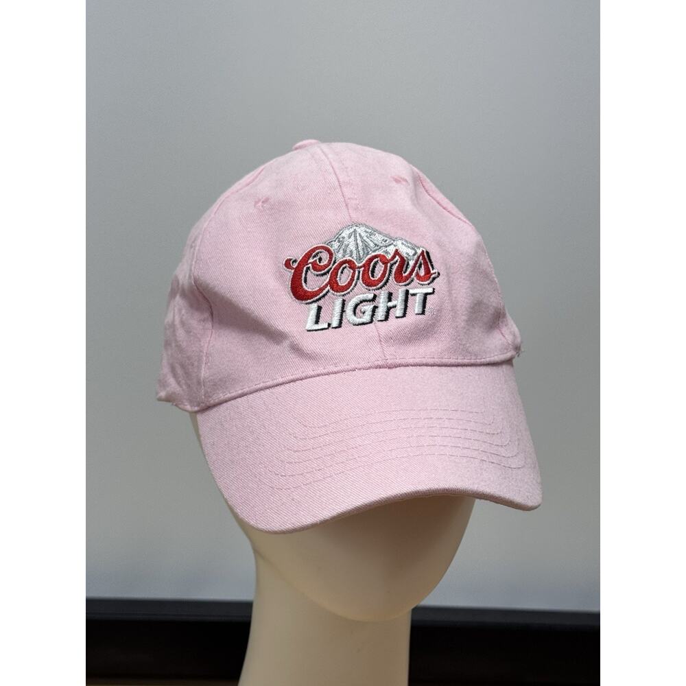 Coors Light Womens Hat Cap Pink Hook And Loop ACME Adjustable One Size